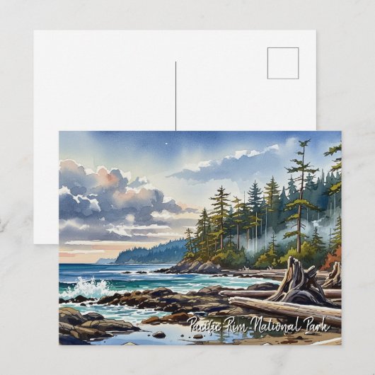 Pacific Rim National Park Canada Reizen Feestdagenkaart (Voorkant / Achterkant)