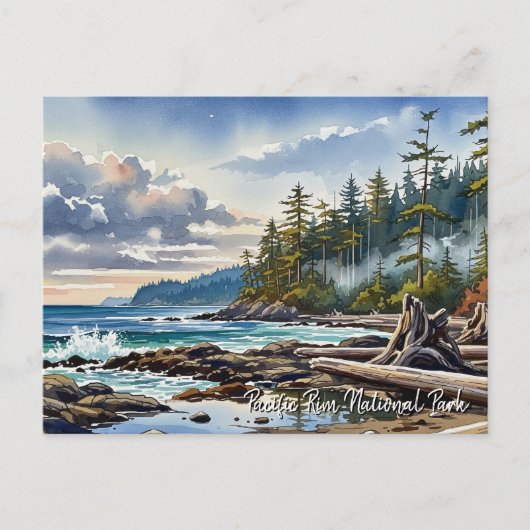 Pacific Rim National Park Canada Reizen Feestdagenkaart (Voorkant)