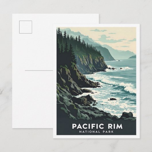 Pacific Rim National Park Canada Travel Briefkaart (Voorkant / Achterkant)