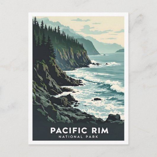 Pacific Rim National Park Canada Travel Briefkaart (Voorkant)