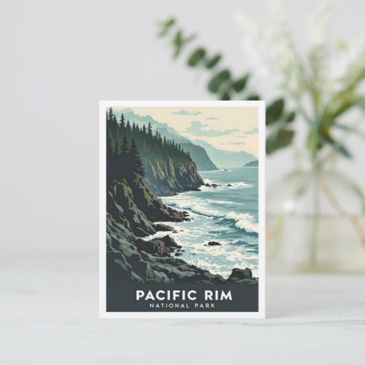 Pacific Rim National Park Canada Travel Briefkaart (Staand voorkant)