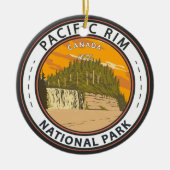 Pacific Rim National Park Reserve Canada Badge Keramisch Ornament (Voorkant)