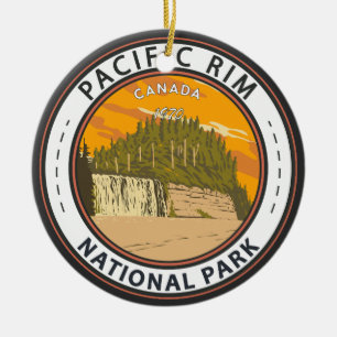 Pacific Rim National Park Reserve Canada Badge Keramisch Ornament