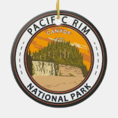 Pacific Rim National Park Reserve Canada Badge Keramisch Ornament (Achterkant)