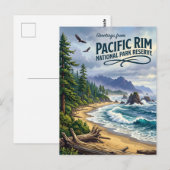 Pacific Rim National Park Reserve Canada Briefkaart (Voorkant / Achterkant)