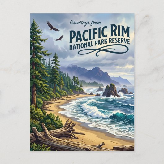 Pacific Rim National Park Reserve Canada Briefkaart (Voorkant)