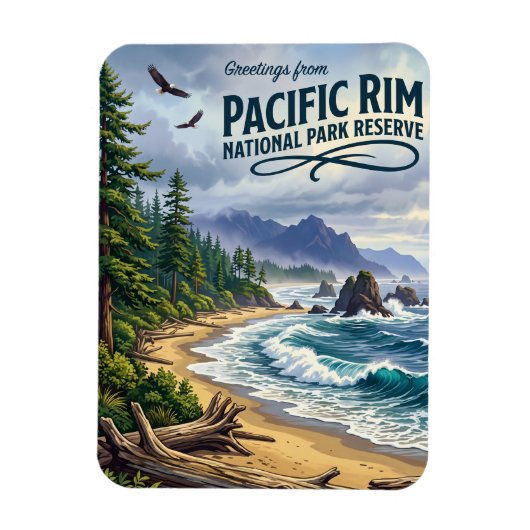 Pacific Rim National Park Reserve Canada Magneet (Verticaal)