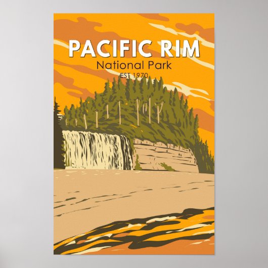 Pacific Rim National Park Reserve Travel Poster (Voorkant)