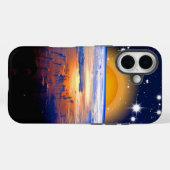 pacific,ruimte met aarde Case-Mate iPhone case (Achterkant (horizontaal))