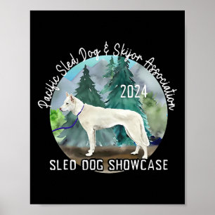 Pacific sledehond en skiër vereniging sledehond sh poster