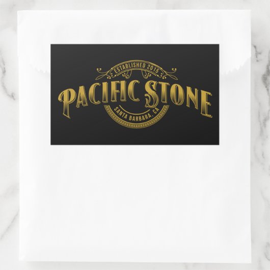 Pacific Stone Sticker Zwart (Tas)