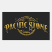 Pacific Stone Sticker Zwart (Voorkant)