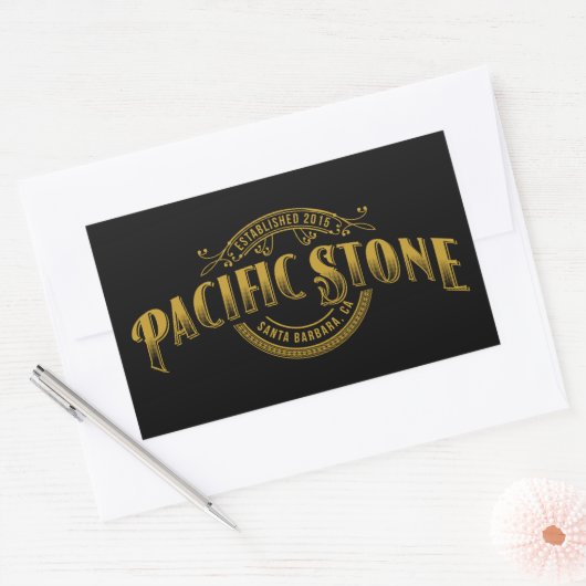 Pacific Stone Sticker Zwart (Envelop)
