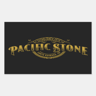 Pacific Stone Sticker Zwart