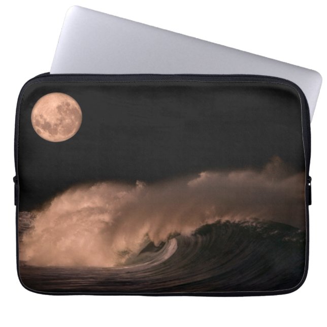 Pacific Storm Waves | Noordkust van Oahu, Hawaii Laptop Sleeve (Voorkant)