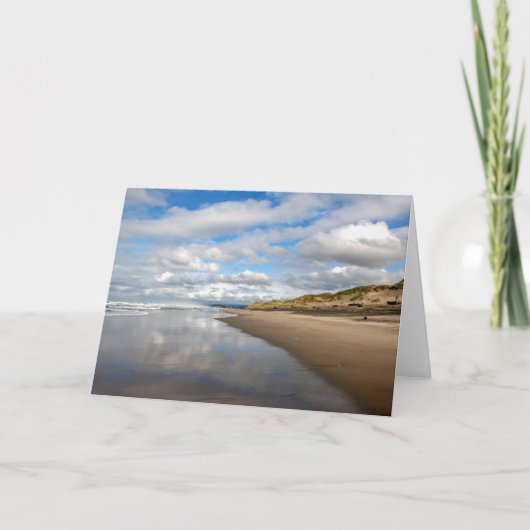 Pacific strand reflecties wenskaart kaart (Voorkant)