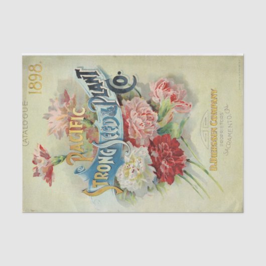 Pacific Strong Seed & Plant 1898  catalogus Tissuepapier (Voorkant)