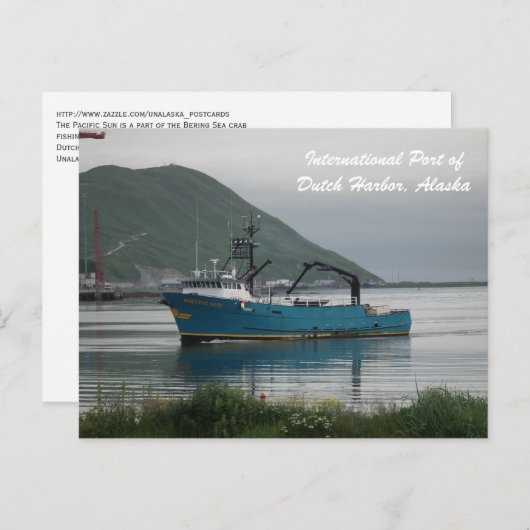 Pacific Sun Bering Zee Crab Vist Briefkaart (Voorkant / Achterkant)