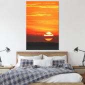PACIFIC SUNSET 32x48 Canvas Afdruk (Insitu (Slaapkamer))