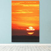PACIFIC SUNSET 32x48 Canvas Afdruk (Insitu (Houten vloer))