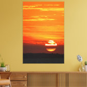 PACIFIC SUNSET 40x60 Canvas Afdruk (Insitu (Woonkamer))