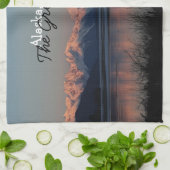 Pacific Sunset; Alaska Souvenir Theedoek (Gevouwen)