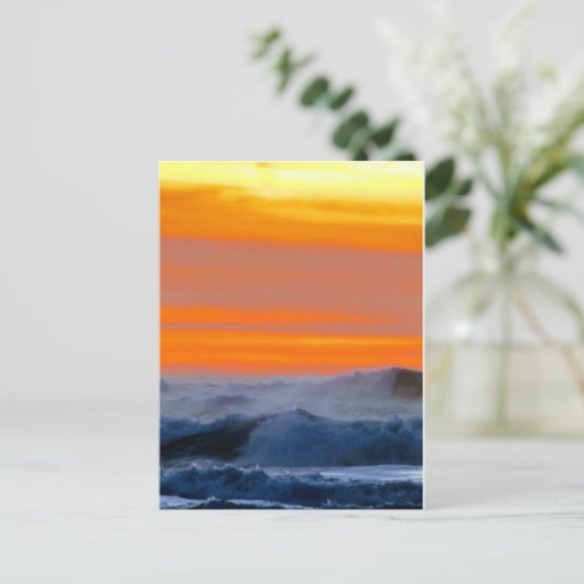 Pacific Sunset Briefkaart (Staand voorkant)