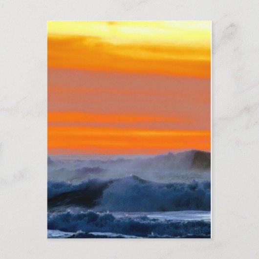 Pacific Sunset Briefkaart (Voorkant)