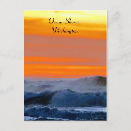 Pacific Sunset Briefkaart (Voorkant)