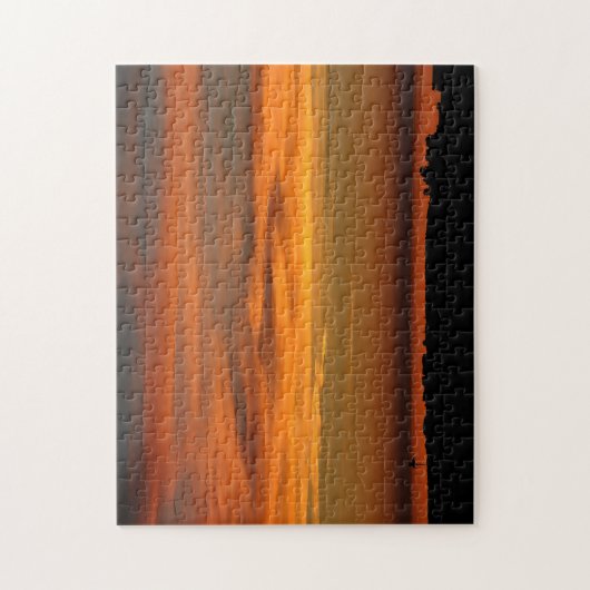 Pacific Sunset Custom Jigzaag Puzzzle Legpuzzel (Verticaal)