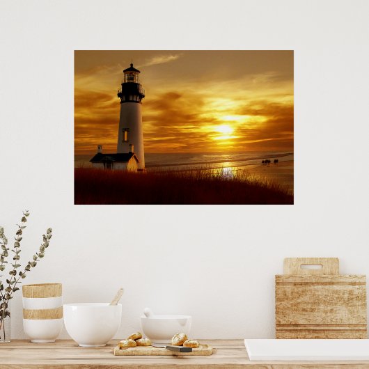 Pacific Sunset Poster (Keuken)