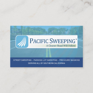 Pacific Sweeping - mobiele telefoon Visitekaartje