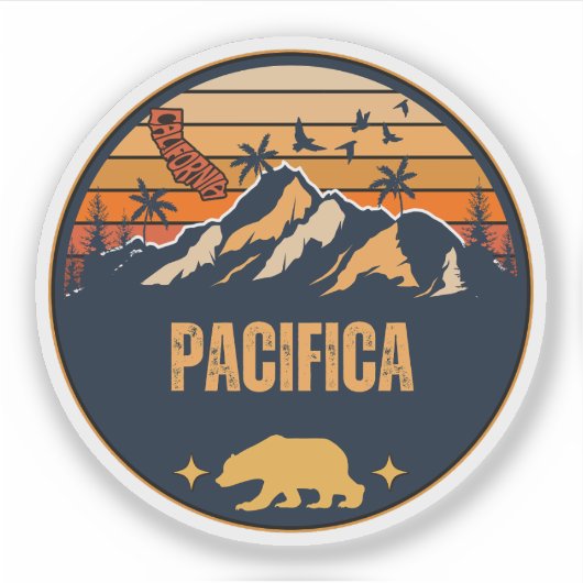 Pacifica, Californië Sticker (Voorkant)