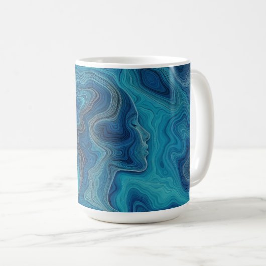 “Pacifica” – Een Oceaanportret Koffiemok (Voorkant rechts)