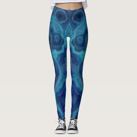 “Pacifica” – Een Oceaanportret Leggings (Voorkant)