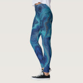 “Pacifica” – Een Oceaanportret Leggings (Links)