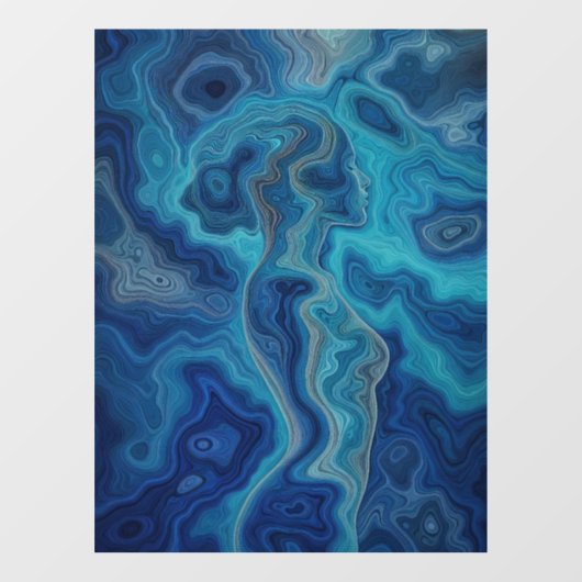 “Pacifica” – Een Oceaanportret Raamsticker (Vel)