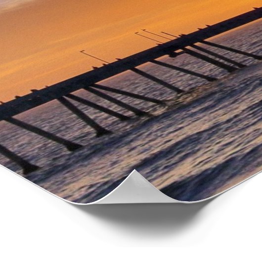 Pacifica Pier Sunset Poster (Hoek)