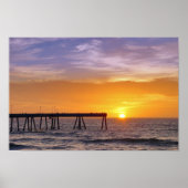 Pacifica Pier Sunset Poster (Voorkant)