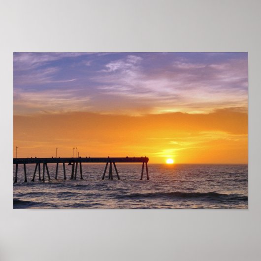 Pacifica Pier Sunset Poster (Voorkant)