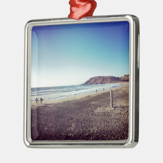 Pacifica State Beach Metalen Ornament (Links)