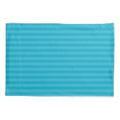 pacificblauw en vlinderblauwe strepen kussensloop (Achterkant-Links)