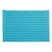 pacificblauw en vlinderblauwe strepen kussensloop (Achterkant-Rechts)