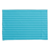 pacificblauw en vlinderblauwe strepen kussensloop (Voorkant-Rechts)