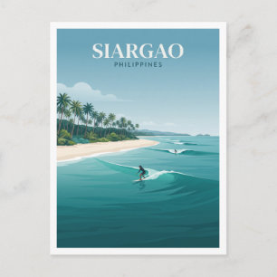 Pacifico Beach, Siargao San Isidro Filipijnen Briefkaart
