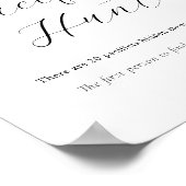 Pacifier Baby shower Game Sign Poster (Hoek)