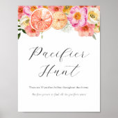 Pacifier Baby shower Game Sign Poster (Voorkant)