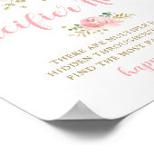 Pacifier Baby shower Game Sign Poster (Hoek)