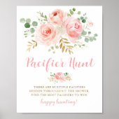 Pacifier Baby shower Game Sign Poster (Voorkant)