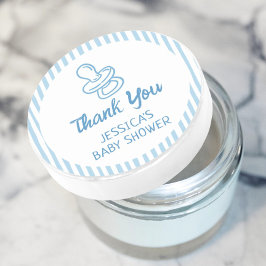 Pacifier Breakfast Boy Baby Shower Ronde Sticker